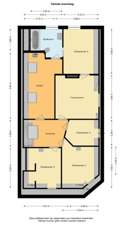 Floorplan - Spoorsingel 2A, 2613 BD Delft
